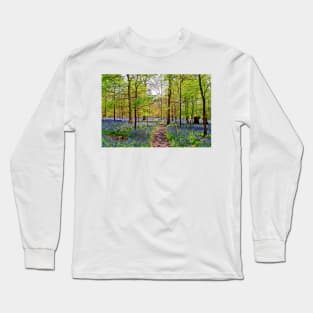 Bluebell Woods Greys Court England UK Long Sleeve T-Shirt